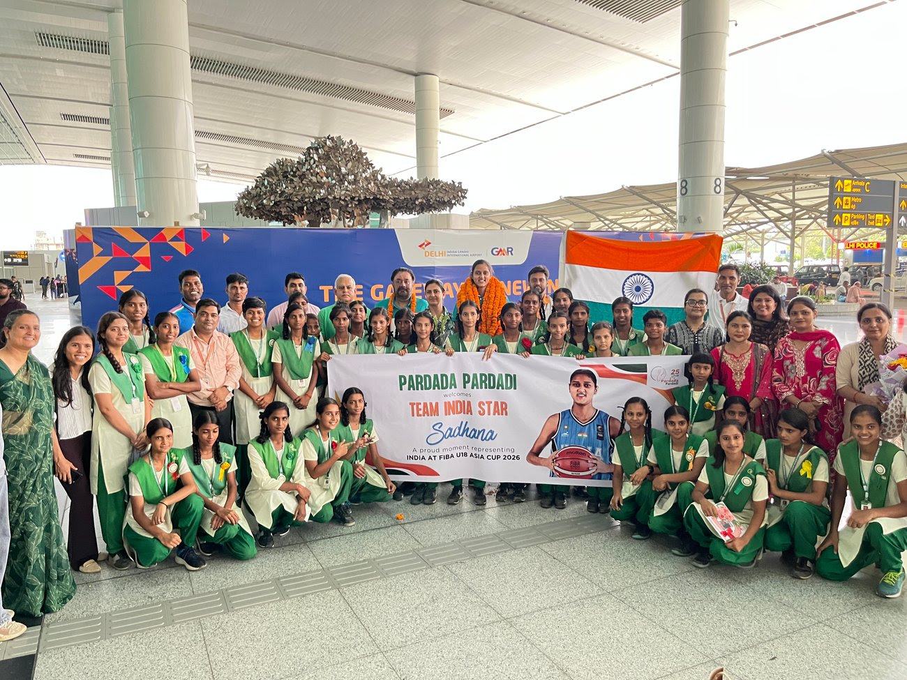 PPES community welcoming Sadhana