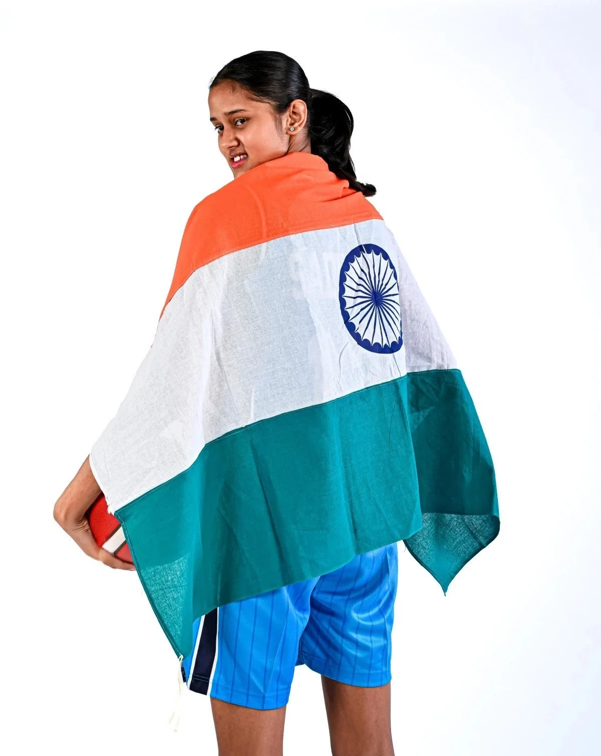 Sadhana representing India in basketball